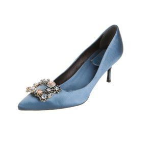 Roger Vivier Crystal Embellishments Pumps Blue 39